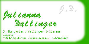 julianna wallinger business card